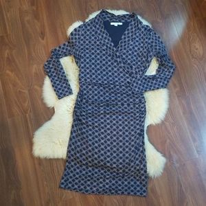 Navy Boden Long Sleeve Dress